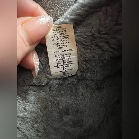 Seattle Seahawks Women's Glitter Open Back Fur Moccasin Slippers Size Large 9-10 - Picture 13 of 15